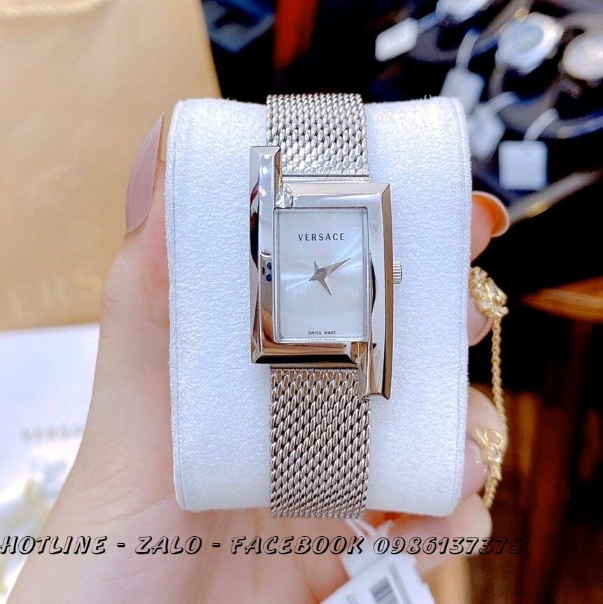 Đồng Hồ Nữ Versace Greca Icon 39x21mm Silver