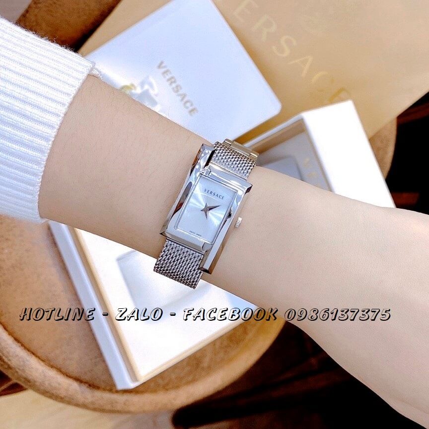 Đồng Hồ Nữ Versace Greca Icon 39x21mm Silver