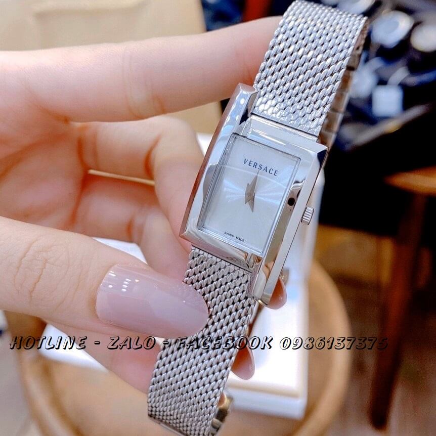 Đồng Hồ Nữ Versace Greca Icon 39x21mm Silver