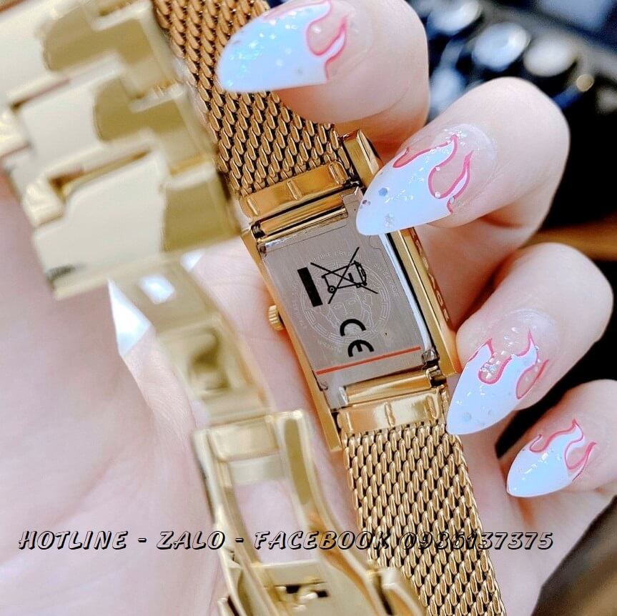 Đồng Hồ Nữ Versace Greca Icon 39x21mm Gold Mặt Đỏ