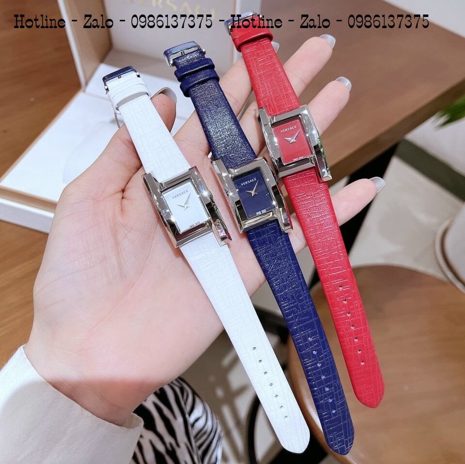 Đồng Hồ Nữ Versace Greca Icon Dây Da Trắng Silver 30mm