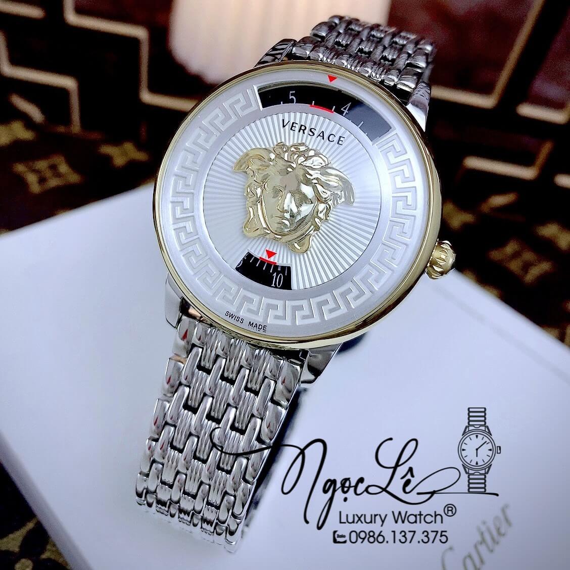 Đồng Hồ Nữ Versace Medusa Icon Dây Kim Loại Silver Size 38mm