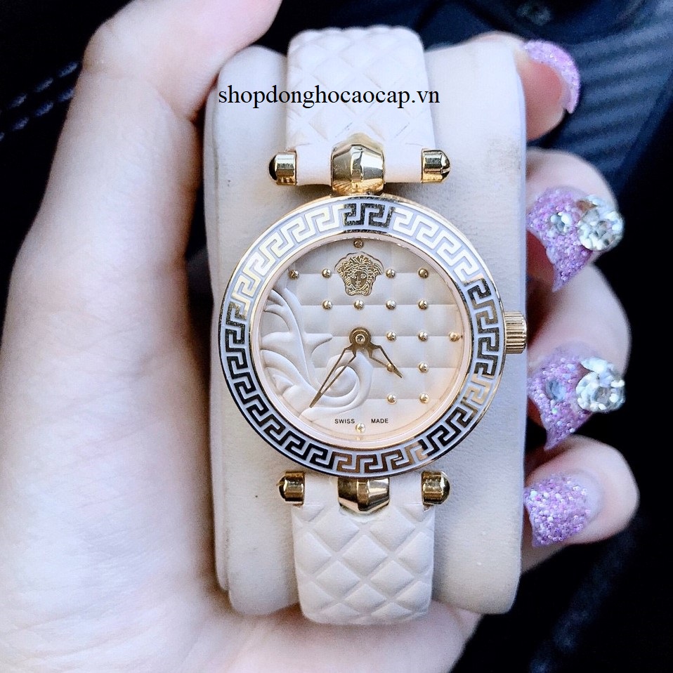 Đồng Hồ Nữ Versace Vanitas Diamonds 30mm (Màu Nude)