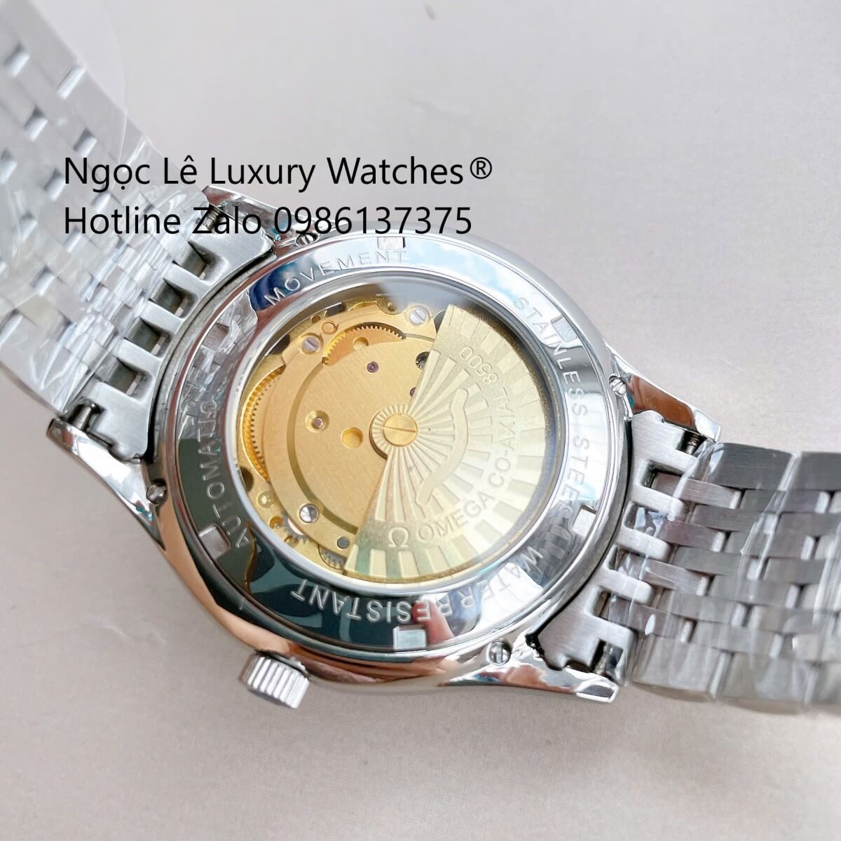 Đồng Hồ Omega Nam Máy Cơ Tự Động Mặt Thuyền Buồm Dây Kim Loại Bạc Mặt Trắng Size 40mm