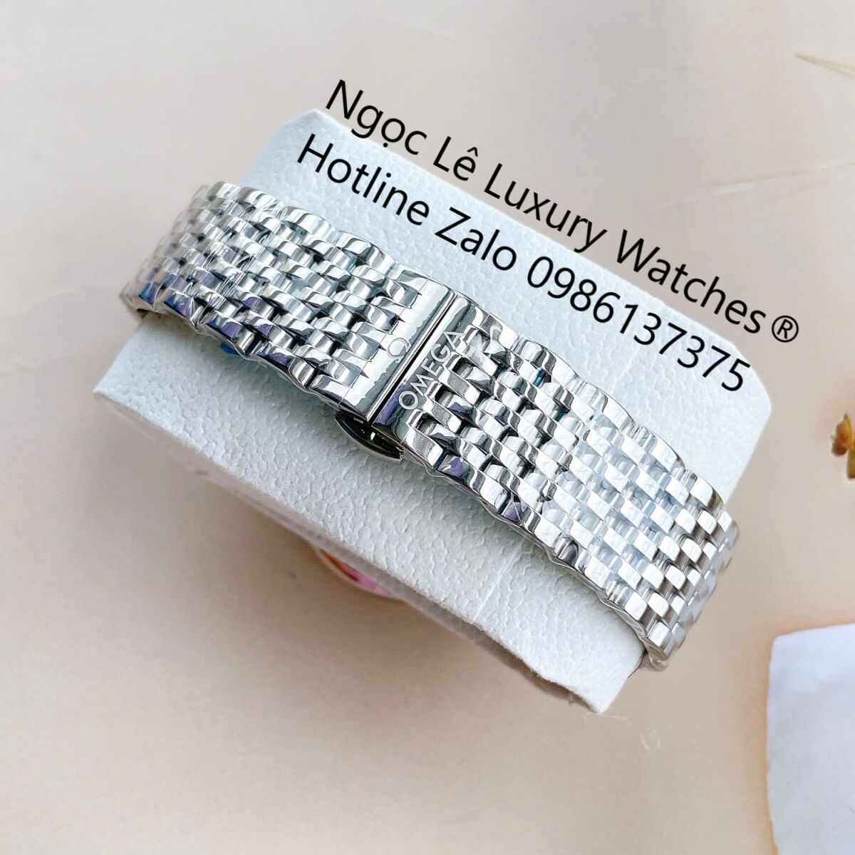 Đồng Hồ Omega Nam Máy Cơ Tự Động Mặt Thuyền Buồm Dây Kim Loại Bạc Mặt Trắng Size 40mm