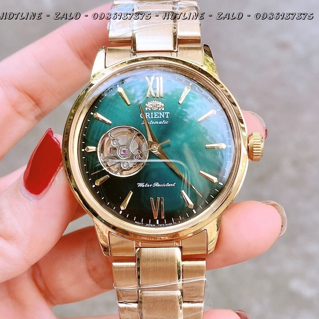 Đồng Hồ Orient Nam Automatic Dây Vàng Mặt Xanh 42mm