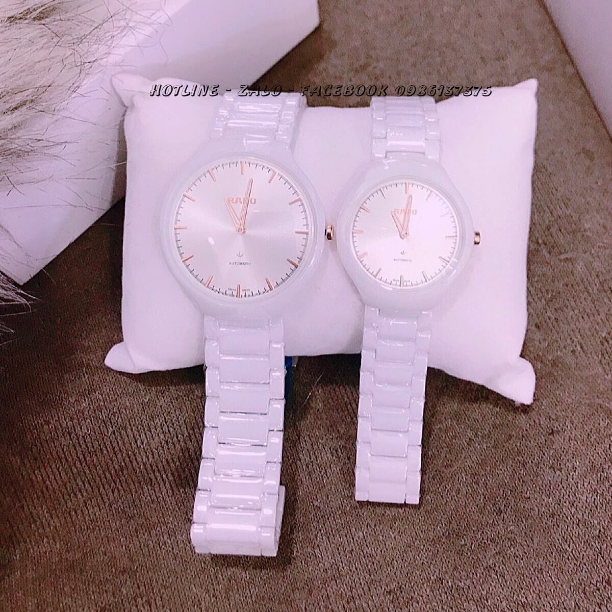 Đồng Hồ Rado Nữ Đá Ceramic Trắng Cao Cấp RD02