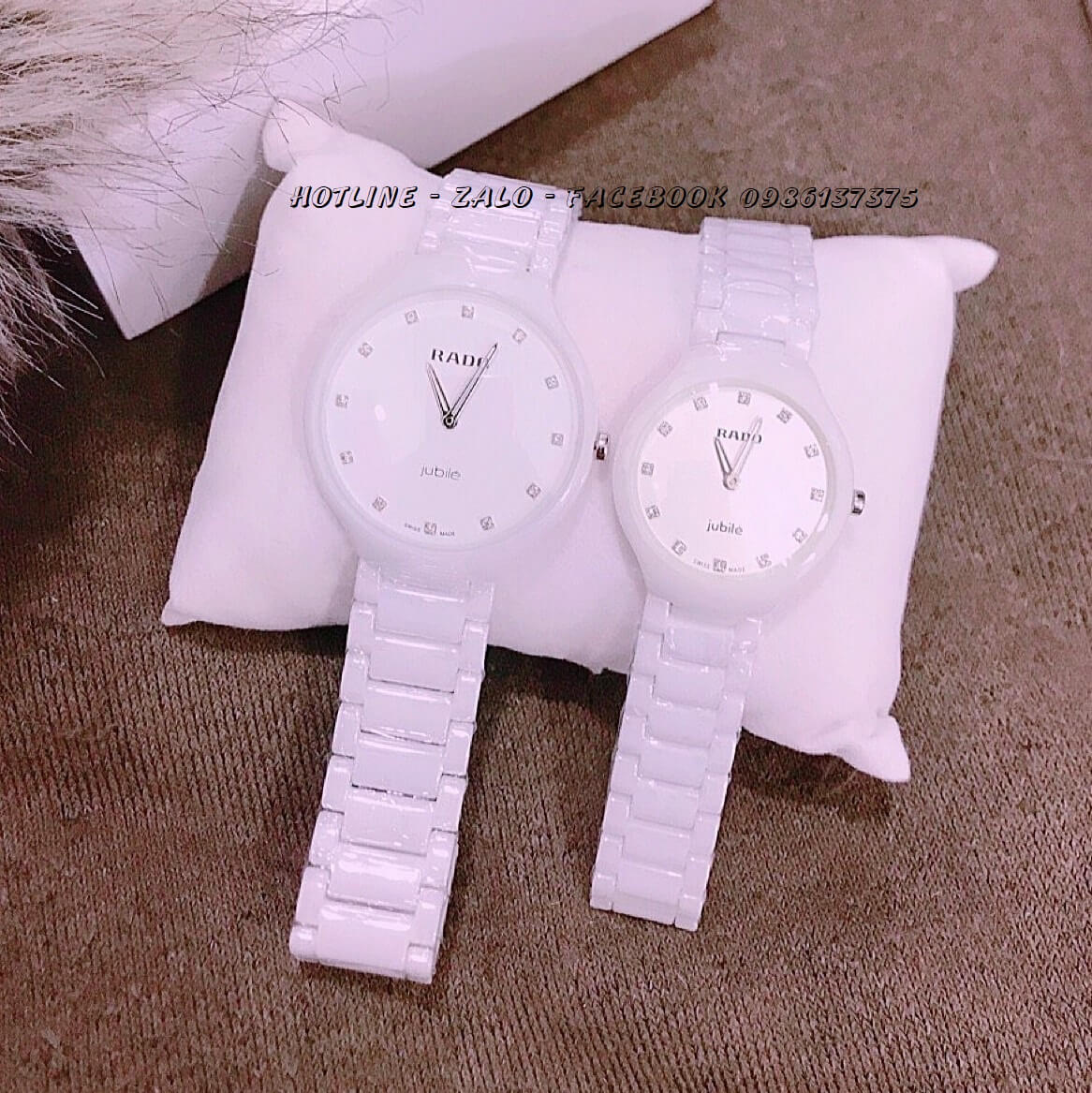 Đồng Hồ Rado Nữ Đá Ceramic Trắng Cao Cấp RD08