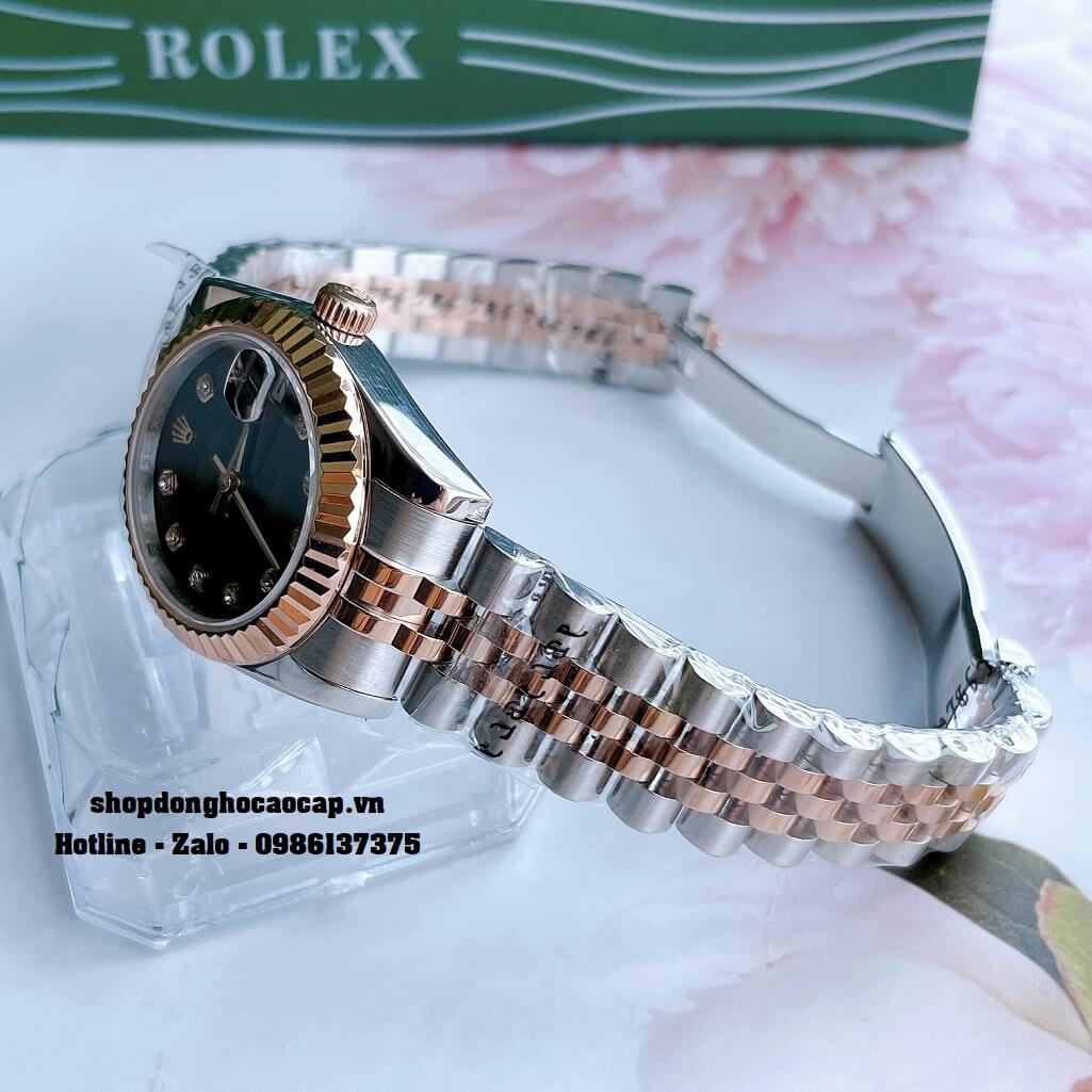 Đồng Hồ Rolex Datejust Cơ Tự Động Nữ Demi Rose Mặt Nâu 31mm