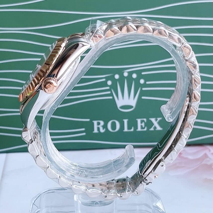 Đồng Hồ Rolex Datejust Cơ Tự Động Nữ Demi Rose Mặt Nâu 31mm