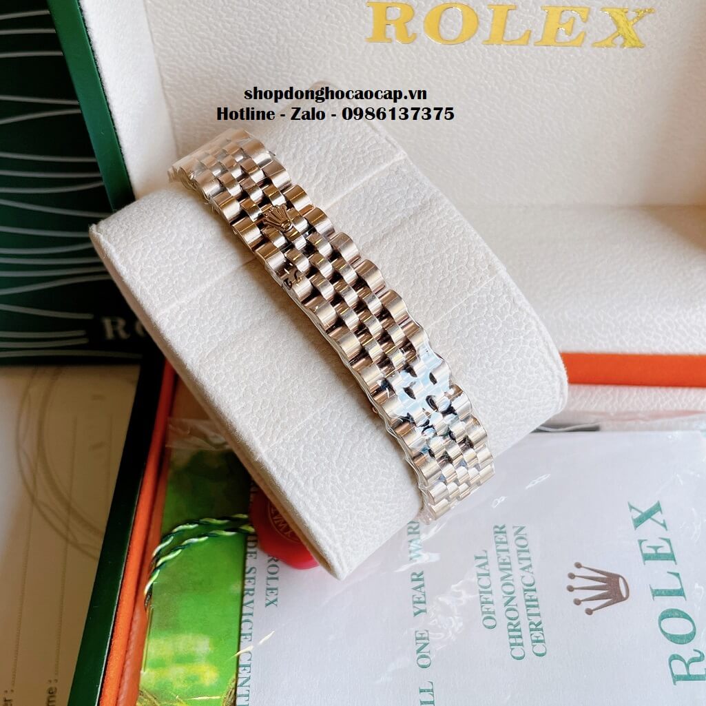 Đồng Hồ Rolex Datejust Cơ Tự Động Nữ Màu Rose Mặt Đen 31mm