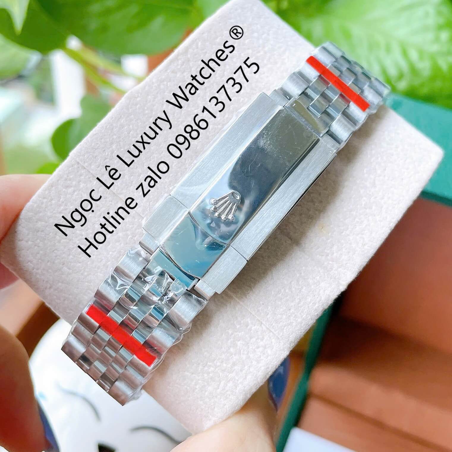 Đồng Hồ Rolex Datejust Cơ Tự Động Dây Thép Silver Mặt Trắng Size 41mm - Viền Đính Đá