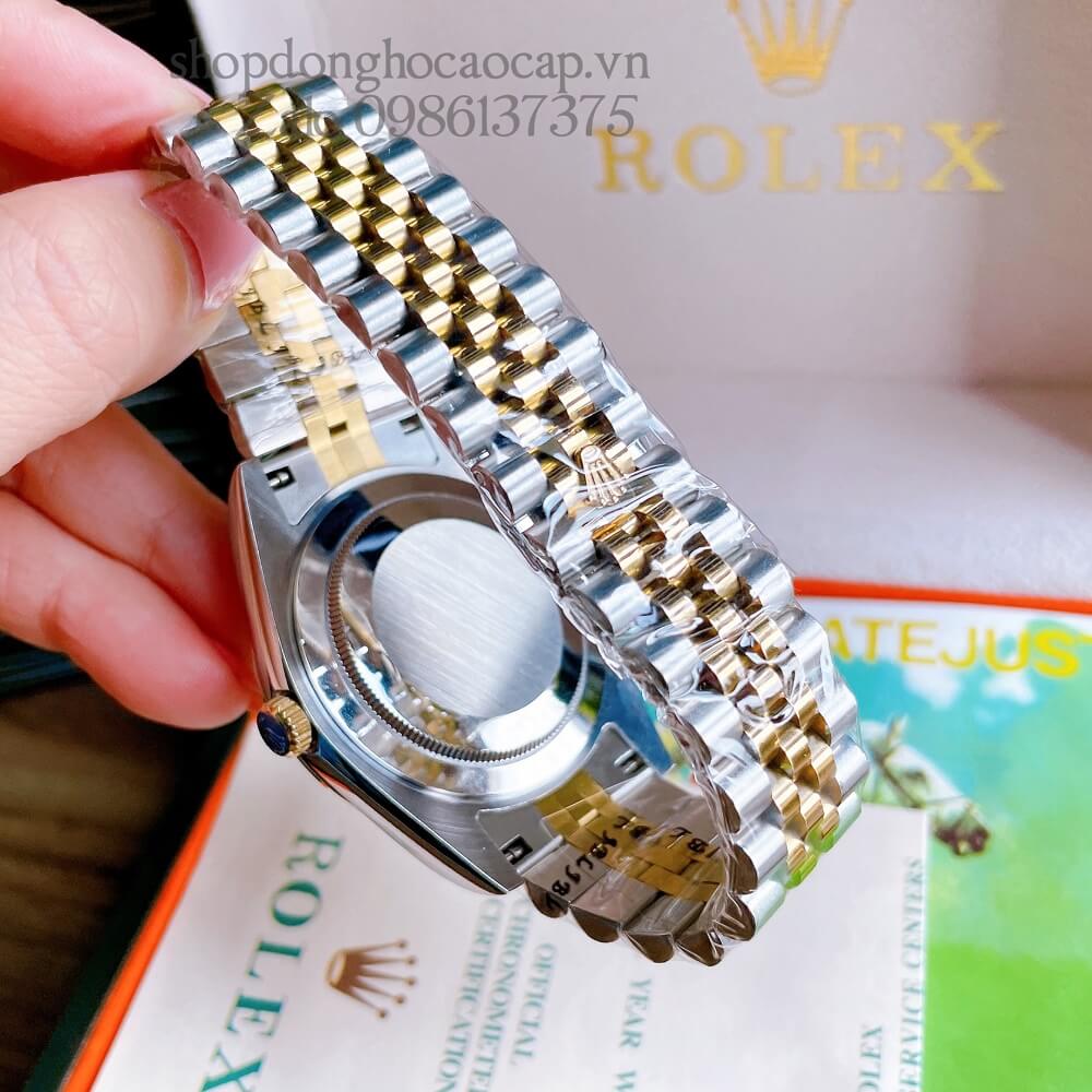 Đồng Hồ Rolex Datejust Nam Automatic (Tự Động) Viền Khía Demi Vàng 41mm