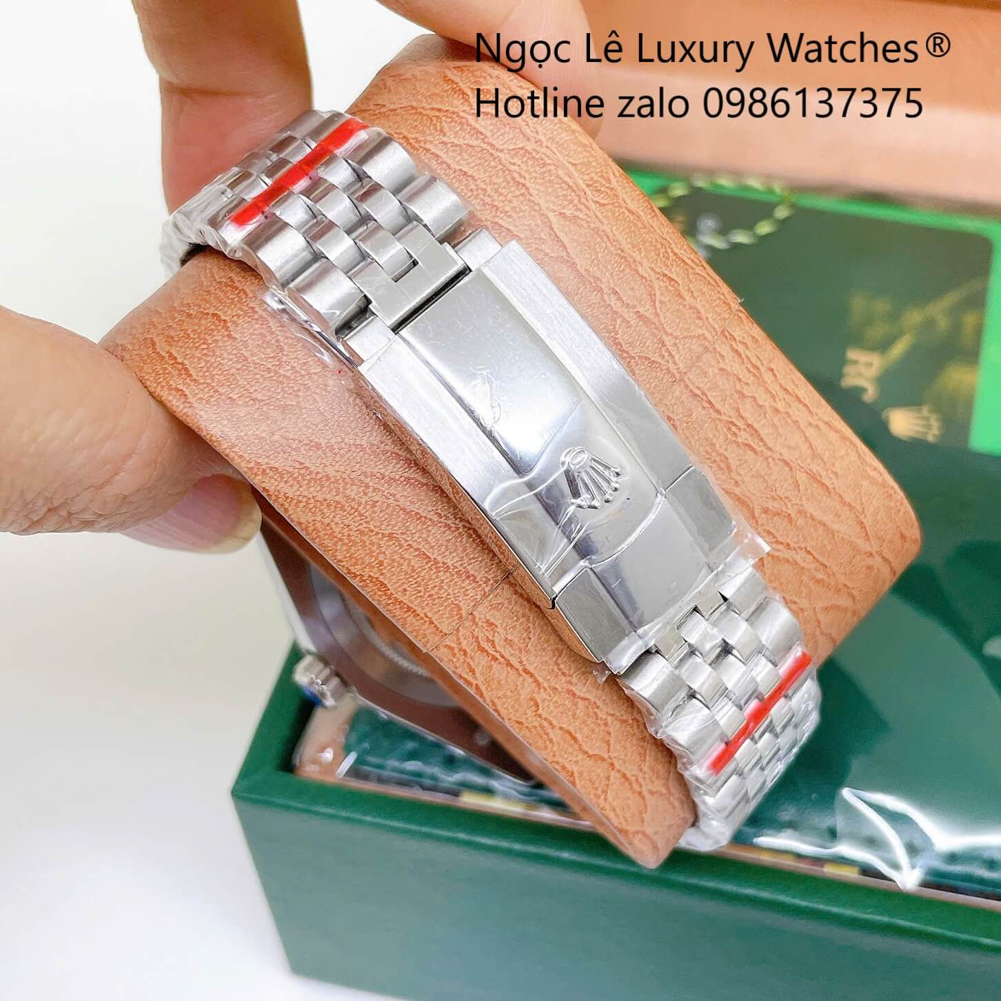 Đồng Hồ Rolex Datejust Nam Dây Thép Bạc Mặt Trắng Size 41mm Quartz - Niềng Khía Vạch Phản Quang