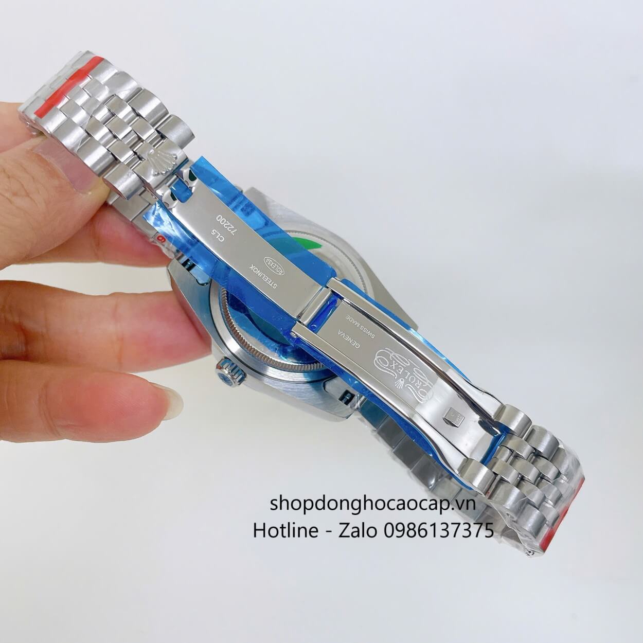 Đồng Hồ Rolex Datejust Nam Máy Pin Dây Kim Loại Bạc Mặt Xám Cùng Tone Size 36mm