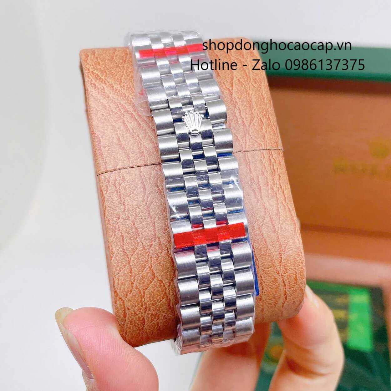 Đồng Hồ Rolex Datejust Nam Máy Pin Dây Kim Loại Bạc Mặt Xám Cùng Tone Size 36mm