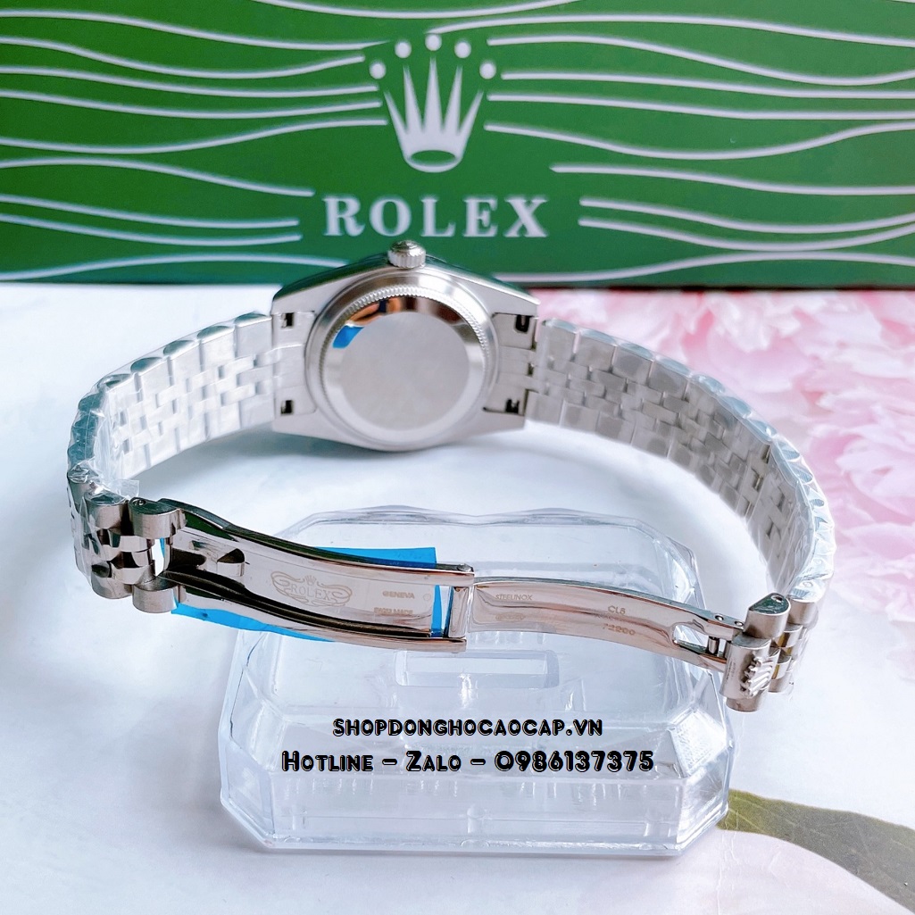 Đồng Hồ Rolex Datejust Cơ Tự Động Nữ Màu Bạc Mặt Trắng 31mm
