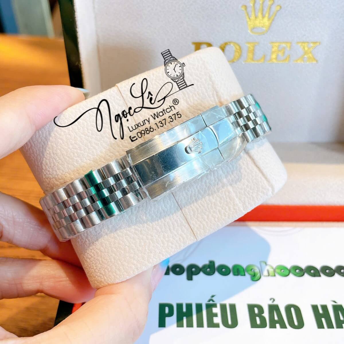 Đồng Hồ Nữ Rolex Datejust Máy Cơ Tự Động Dây Bạc Mặt Nâu Niềng Khía Size 31mm - Mặt Số La Mã