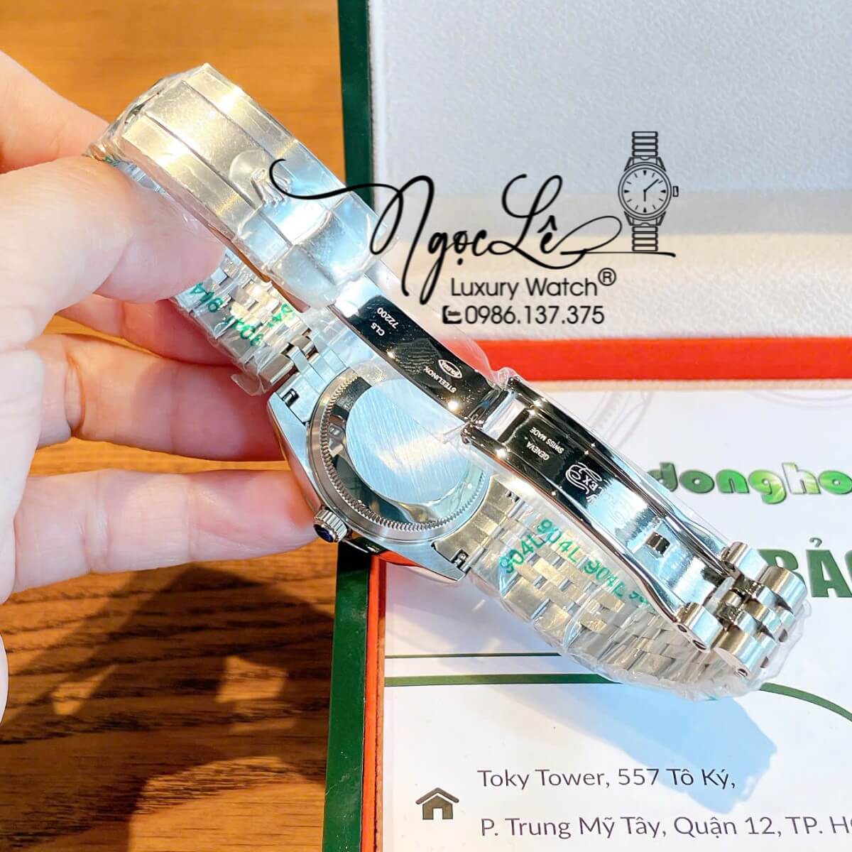 Đồng Hồ Nữ Rolex Datejust Máy Cơ Tự Động Dây Bạc Mặt Nâu Niềng Khía Size 31mm - Mặt Số La Mã