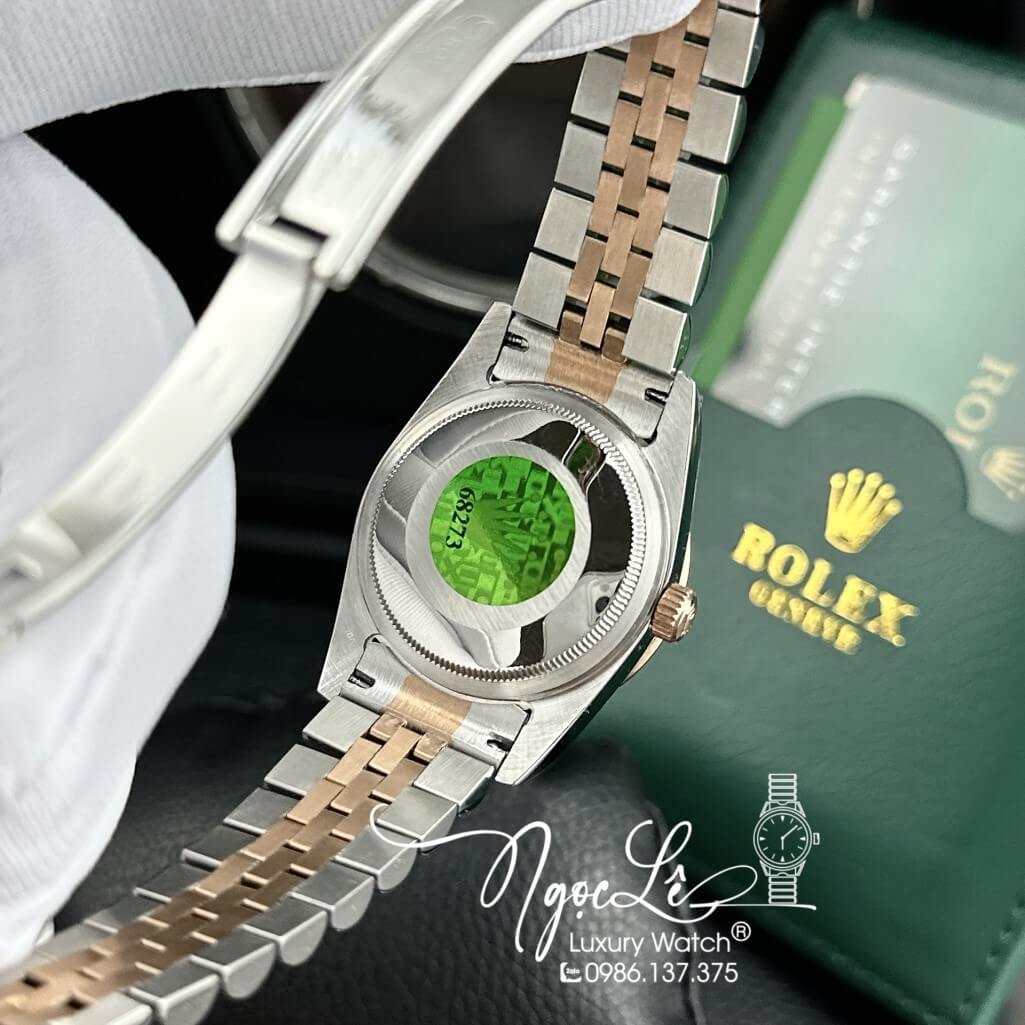 Đồng Hồ Rolex Datejust Automatic Nữ Dây Kim Loại Demi Rose 31mm