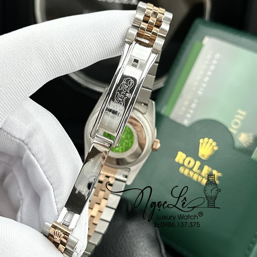 Đồng Hồ Rolex Datejust Automatic Nữ Dây Kim Loại Demi Rose 31mm