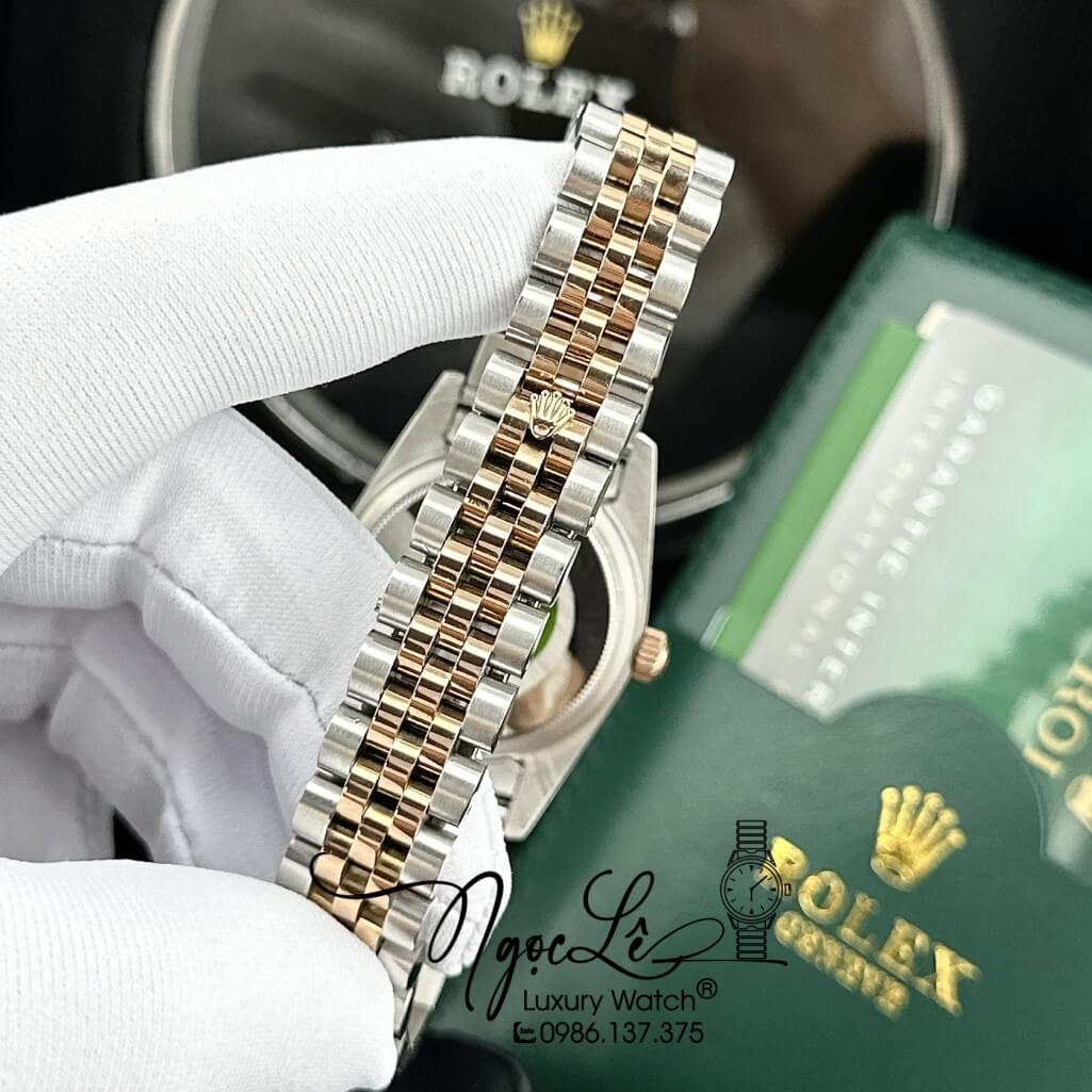 Đồng Hồ Rolex Datejust Automatic Nữ Dây Kim Loại Demi Rose 31mm