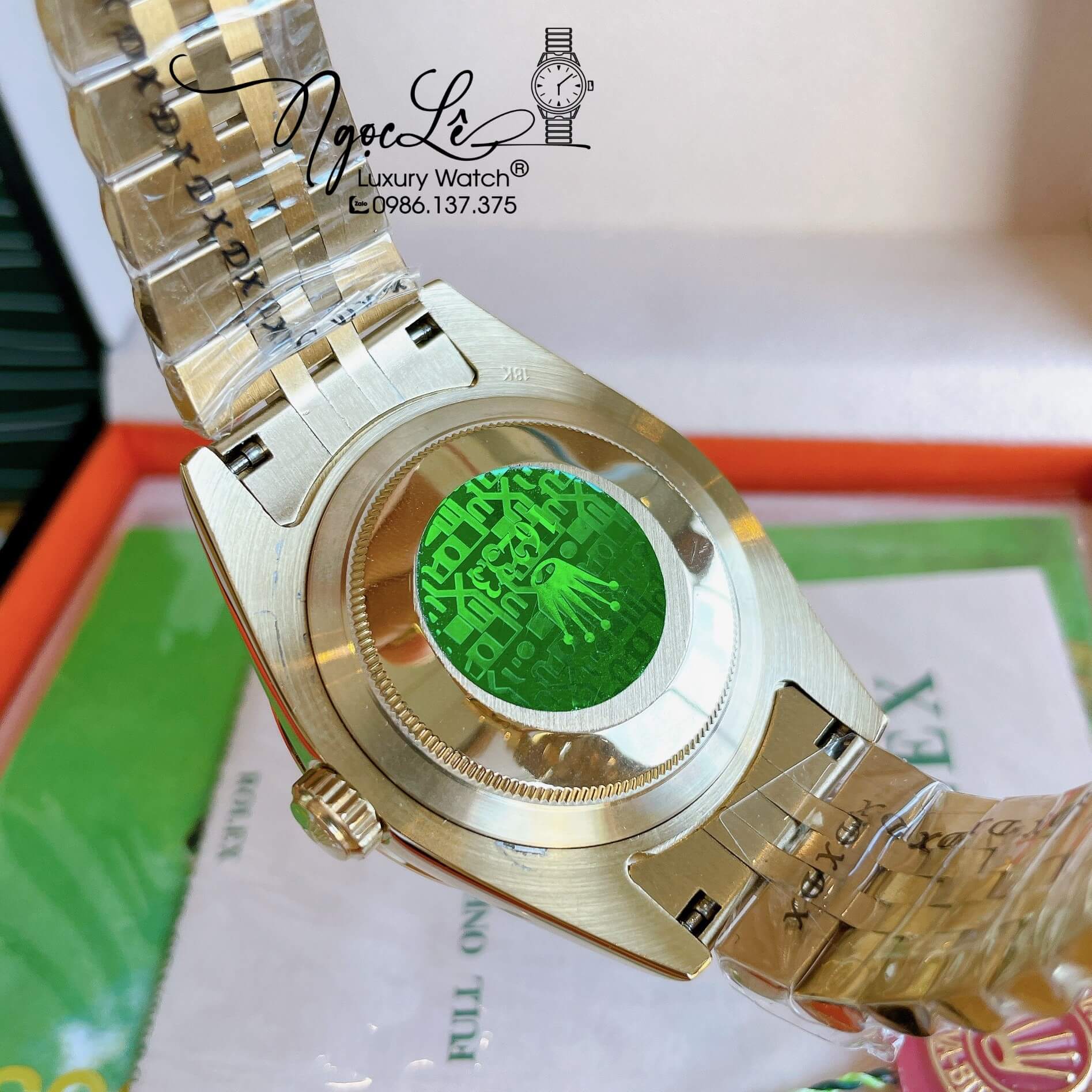 Đồng Hồ Rolex Day-Date Automatic Nam Dây Kim Loại Vàng Mặt Vàng 41mm