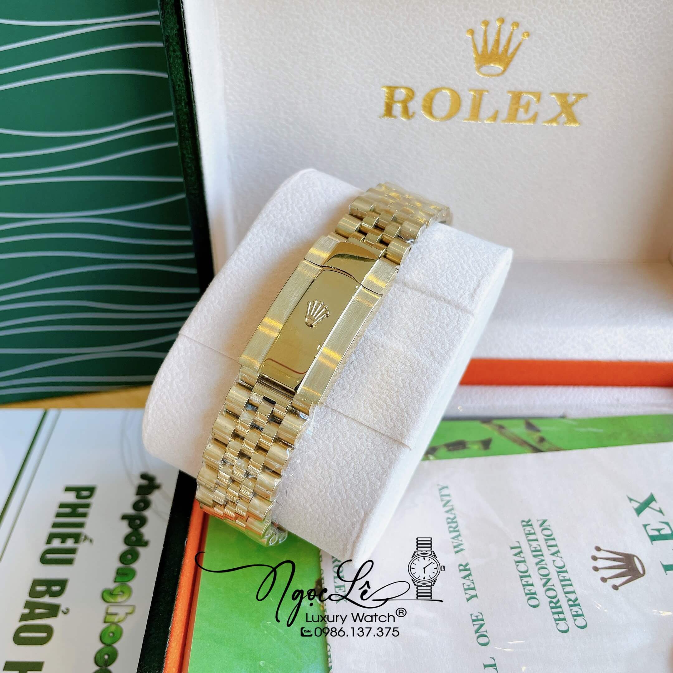 Đồng Hồ Rolex Day-Date Automatic Nam Dây Kim Loại Vàng Mặt Vàng 41mm