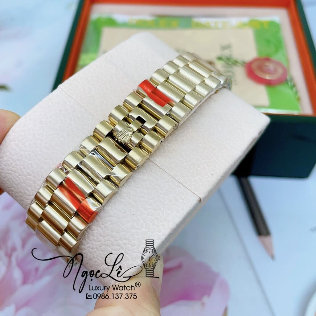 Đồng Hồ Rolex Day-Date Nam Tự Động Mặt Xanh Dương Vỏ Gold 41mm