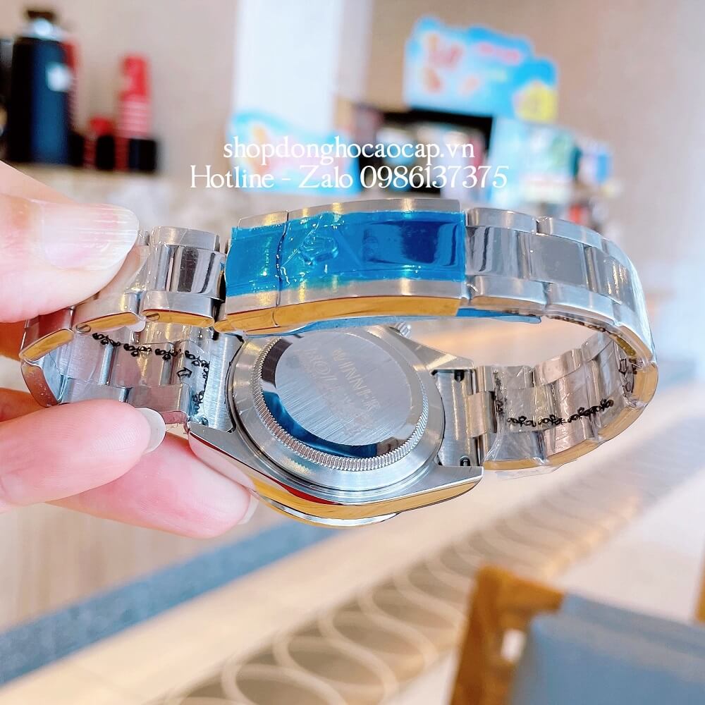 Đồng Hồ Rolex Daytona Automatic 6 Kim Đính Đá Silver 40mm Unisex