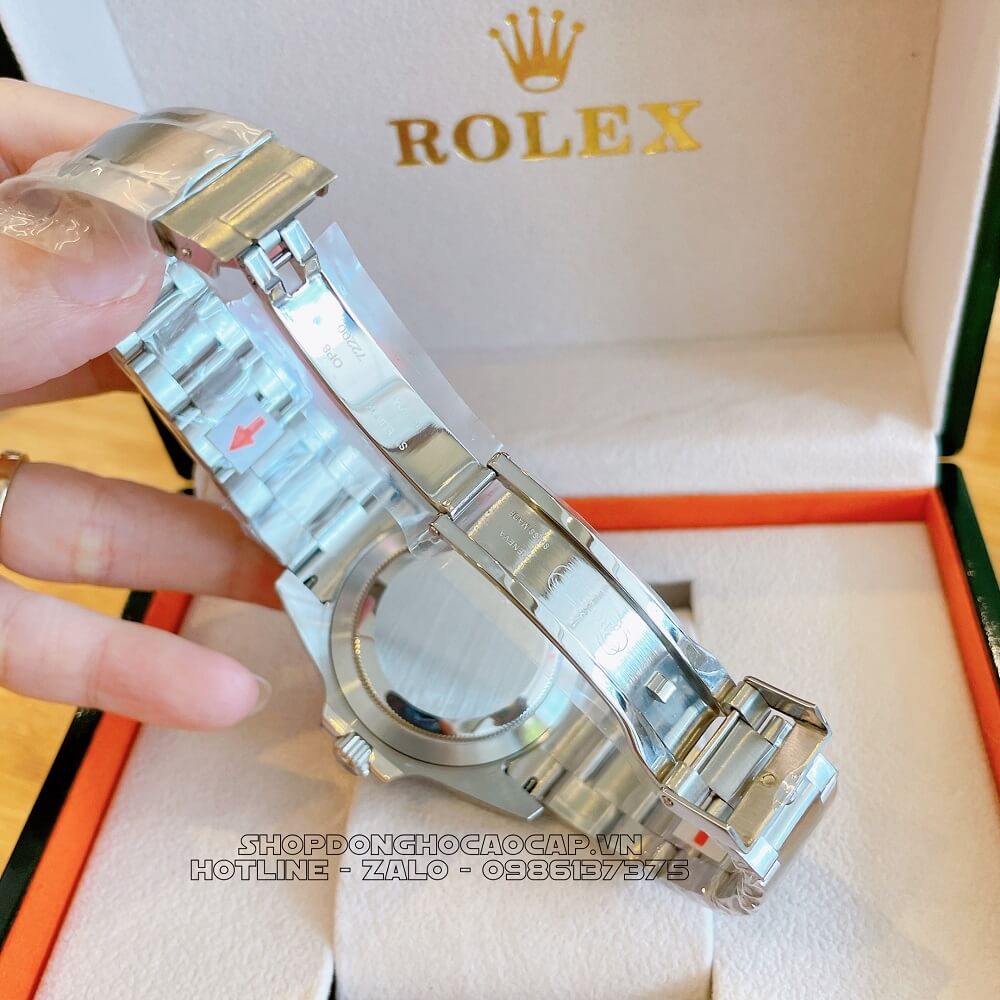 Đồng Hồ Rolex Explorer II Tự Động Nam Dây Kim Loại Mặt Đen Silver 42mm