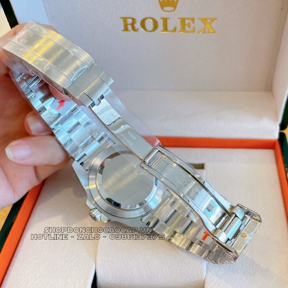 Đồng Hồ Rolex Explorer II Tự Động Nam Dây Kim Loại Mặt Trắng Silver 42mm