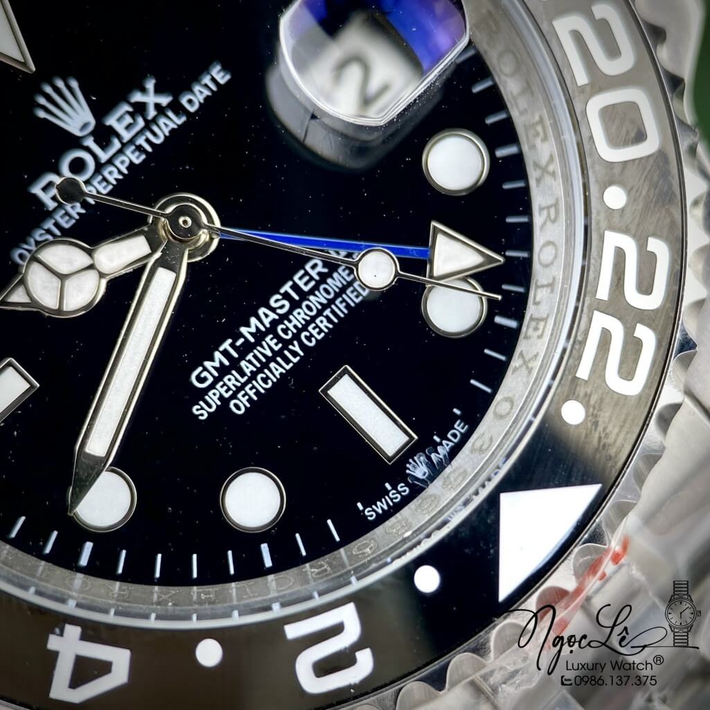 Đồng Hồ Rolex GMT-Master II Tự Động Dây Kim Loại 126710 BLNR 41mm