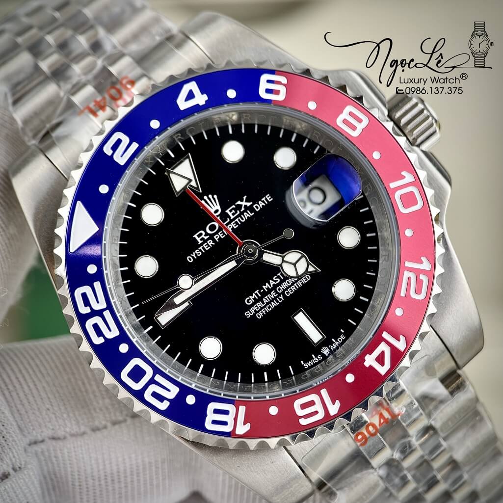 Đồng Hồ Rolex GMT-Master II Cơ Tự Động Dây Kim Loại 126710 BLRO 41mm