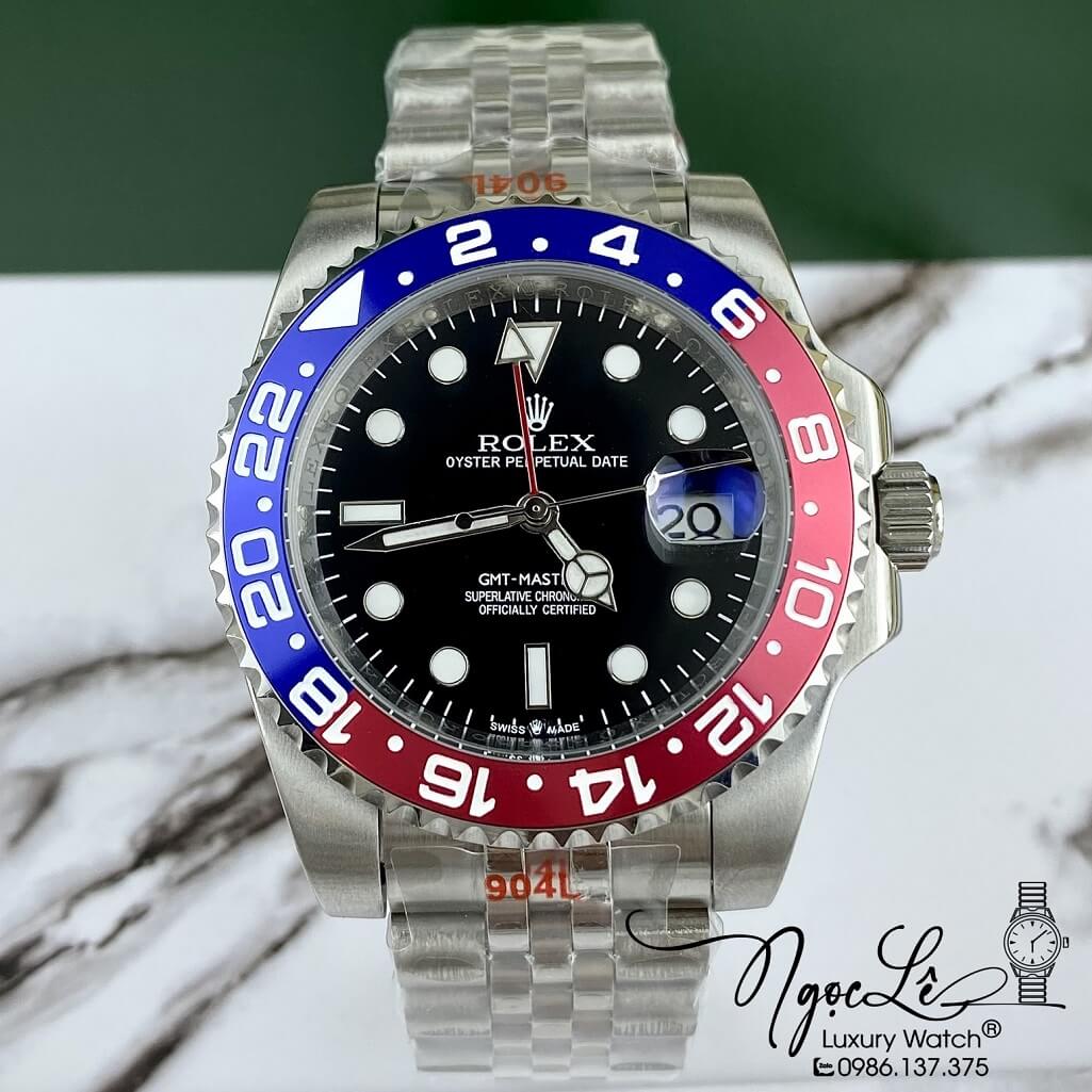 Đồng Hồ Rolex GMT-Master II Cơ Tự Động Dây Kim Loại 126710 BLRO 41mm