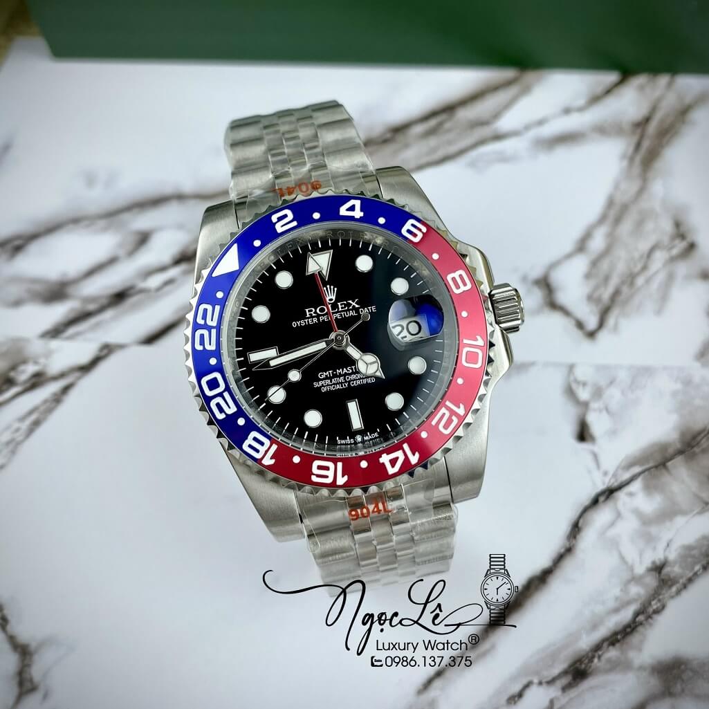 Đồng Hồ Rolex GMT-Master II Cơ Tự Động Dây Kim Loại 126710 BLRO 41mm