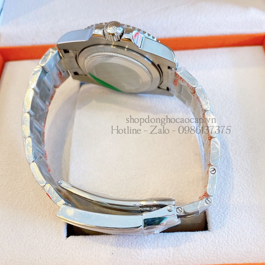 Đồng Hồ Rolex GMT-Master II Tự Động Nam Dây Kim Loại Mặt Đen Silver 40mm