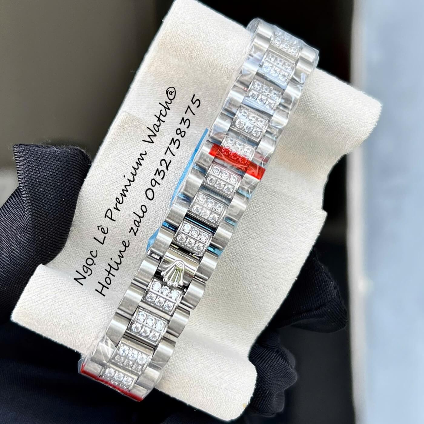 Đồng Hồ RoLex Datejust Nữ Siêu Cấp Đính Đá Trắng Size 31mm - Quartz Japan