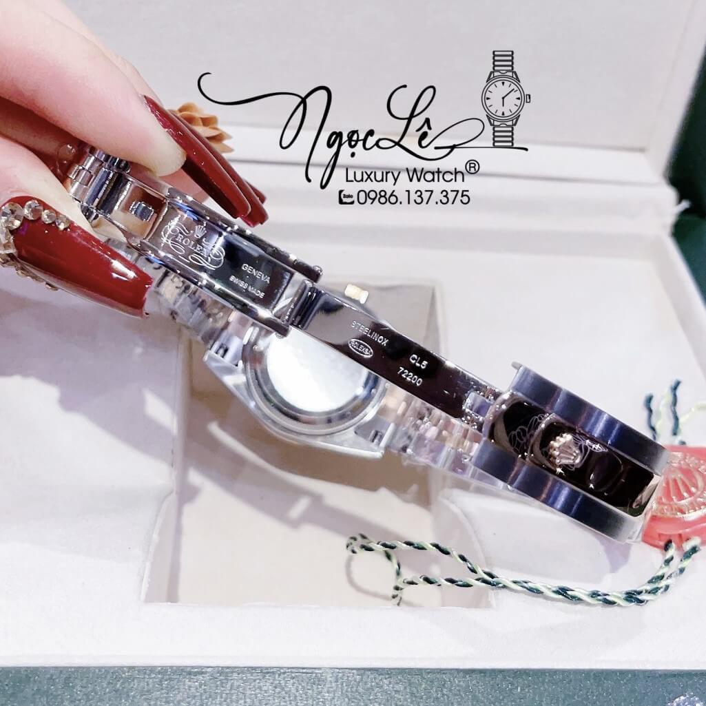Đồng Hồ Rolex Datejust Automatic Nữ Demi Rose Mặt Nâu Số La Mã 31mm