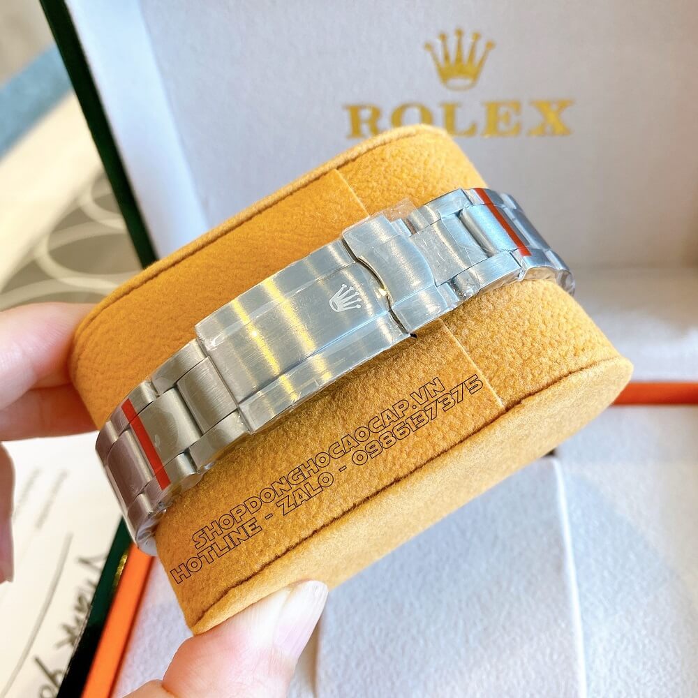 Đồng Hồ Rolex Oyster Perpetual Tự Động Nam Mặt Blue Silver 41mm