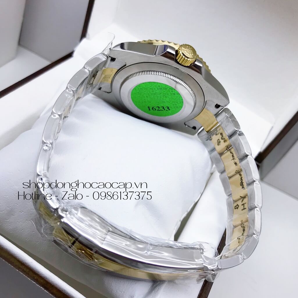 Đồng Hồ Rolex Submariner Tự Động Nam Demi Mặt Đen 41mm