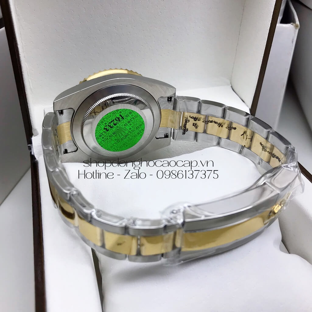 Đồng Hồ Rolex Submariner Tự Động Nam Demi Mặt Đen 41mm