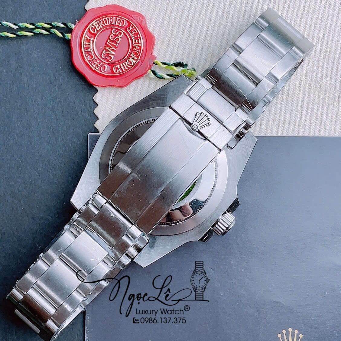 Đồng Hồ Nam Rolex Submariner Automatic Dây Kim Loại Silver Mặt Xanh Size 40mm
