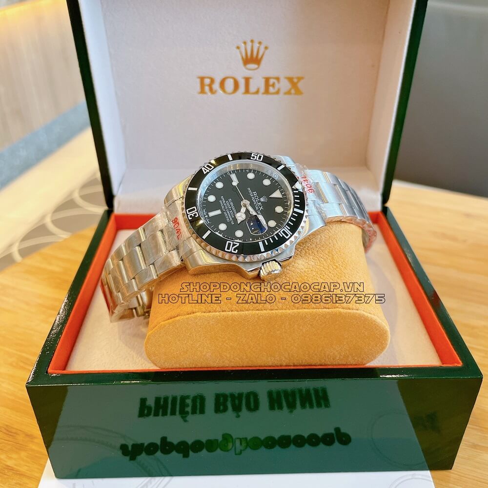 Đồng Hồ Rolex Submariner Tự Động Nam Mặt Đen Silver 41mm