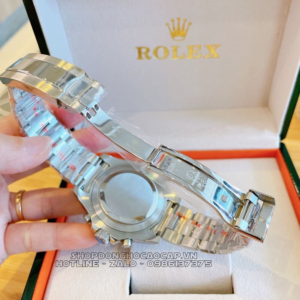 Đồng Hồ Rolex Yacht-Master II Tự Động Nam Dây Kim Loại Mặt Xanh Silver 44mm