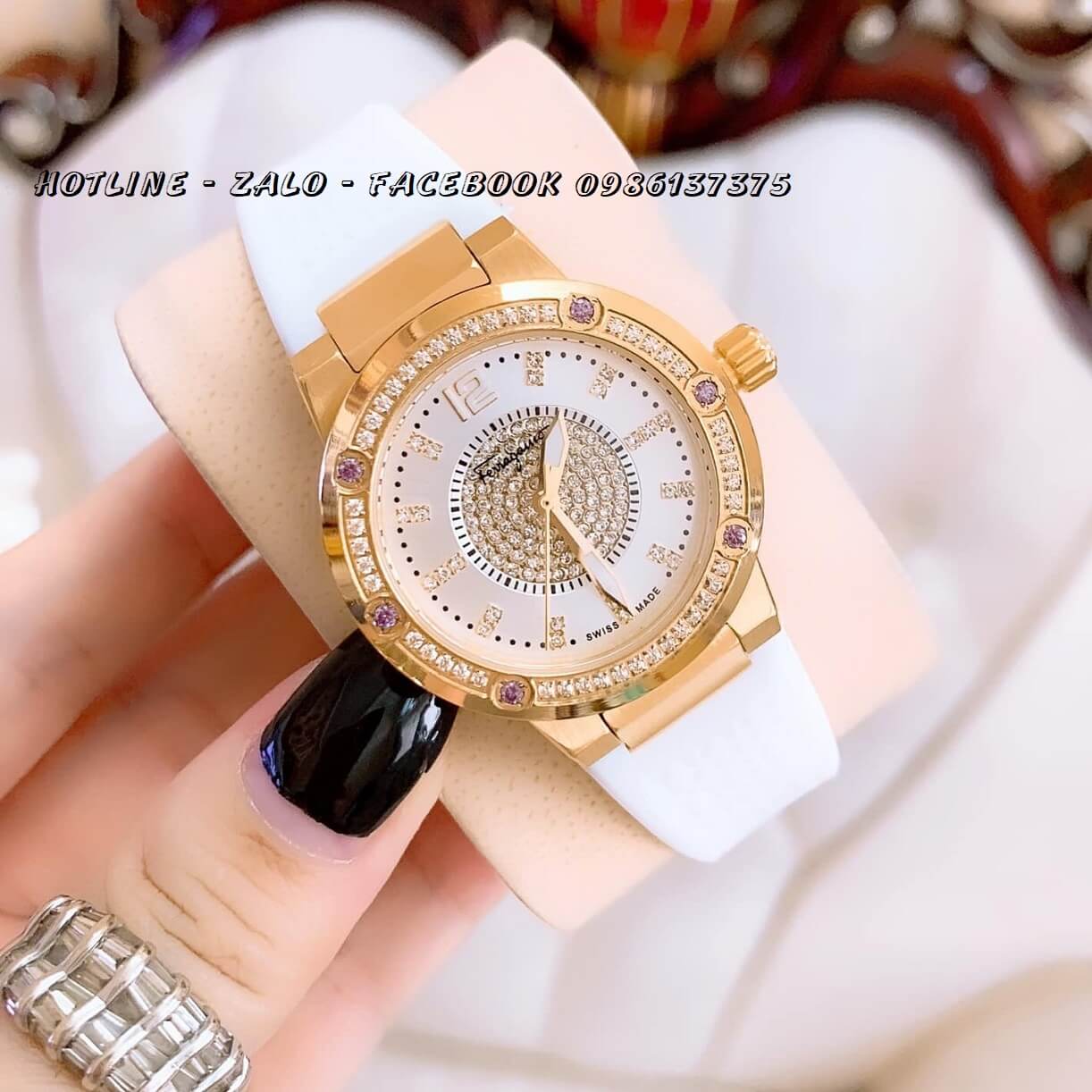 Đồng hồ nữ Salvatore Ferragamo F80 dây cao su