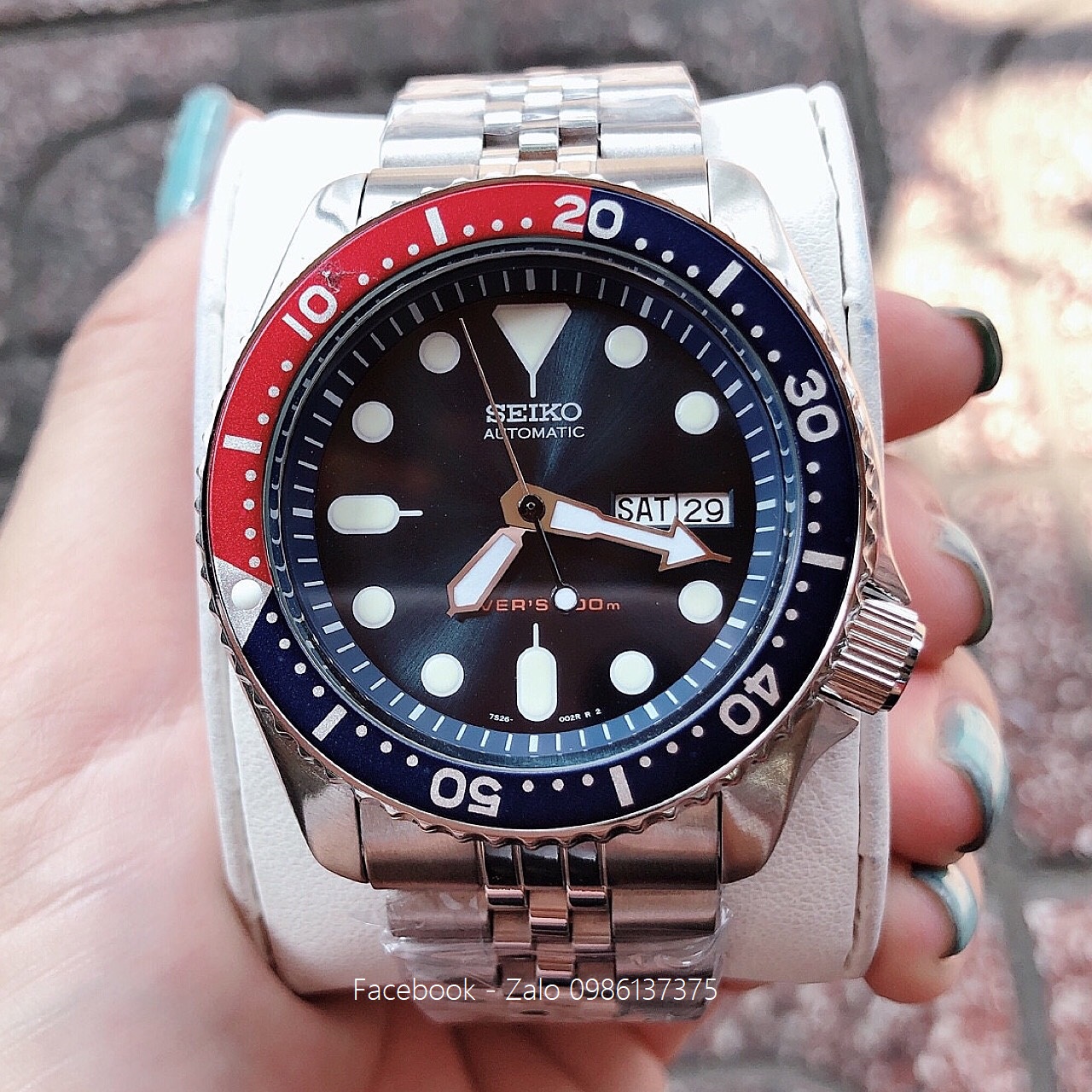 Đồng Hồ Seiko Nam Automatic Diver's 200m Xanh Đỏ – Shop Đồng Hồ Cao Cấp