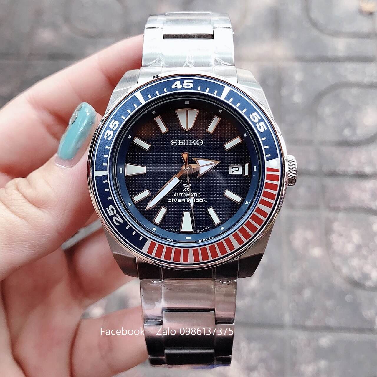 Đồng Hồ Seiko Nam PADI Automatic Samurai Divers 200m Xanh Đỏ – Shop Đồng Hồ  Cao Cấp