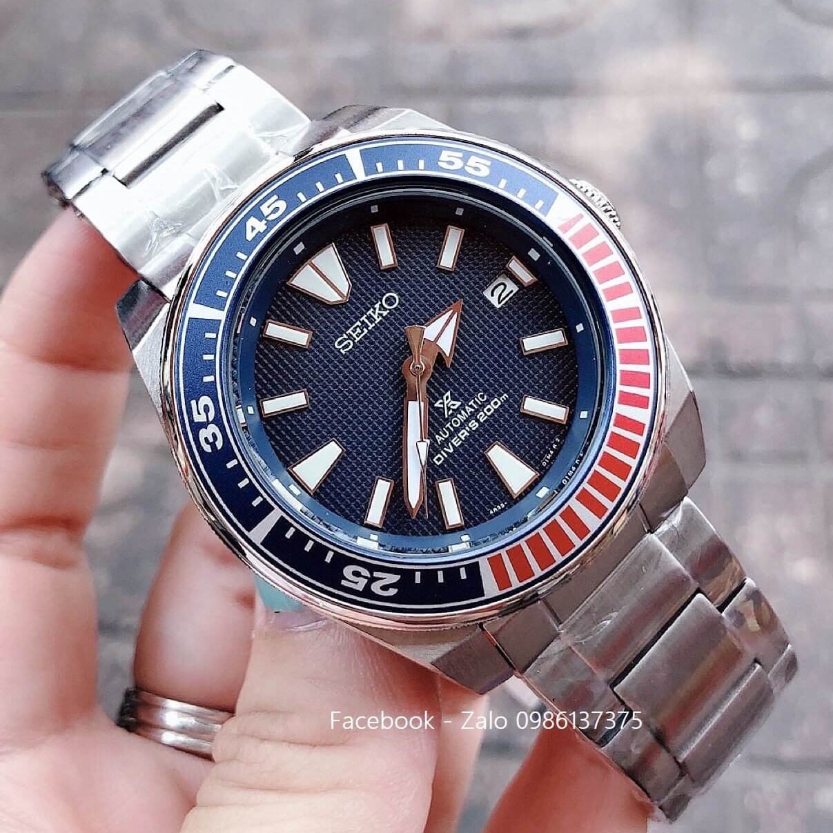 Đồng Hồ Seiko Nam PADI Automatic Samurai Divers 200m Xanh Đỏ – Shop Đồng Hồ  Cao Cấp