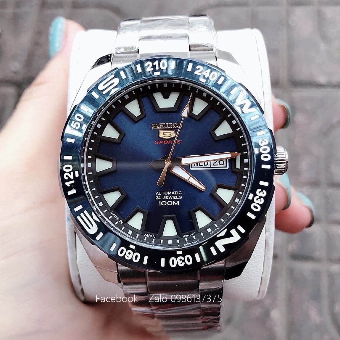 Đồng Hồ Seiko Nam 5 Sports Automatic Xanh 45mm – Shop Đồng Hồ Cao Cấp